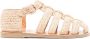 Ancient Greek Sandals Homere leren sandalen Beige - Thumbnail 1