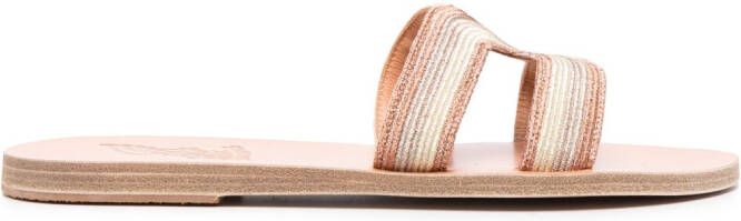 Ancient Greek Sandals Kentima slip-on slippers Beige