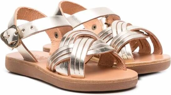 ANCIENT GREEK SANDALS KIDS Electra sandalen met open neus Goud