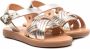 ANCIENT GREEK SANDALS KIDS Electra sandalen met open neus Goud - Thumbnail 1