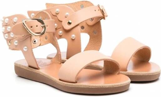 ANCIENT GREEK SANDALS KIDS Ikaria sandalen met open neus Beige