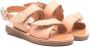 ANCIENT GREEK SANDALS KIDS Iliada sandalen met open neus Beige - Thumbnail 1