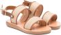 ANCIENT GREEK SANDALS KIDS Little Clio leather sandals Beige - Thumbnail 1