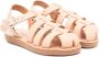 ANCIENT GREEK SANDALS KIDS Little Ektoras leather sandals Beige - Thumbnail 1