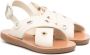 ANCIENT GREEK SANDALS KIDS Little Maria Eyelets leather sandals Wit - Thumbnail 1