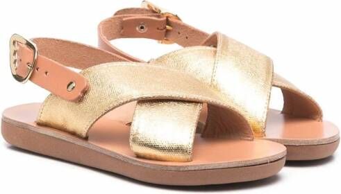 ANCIENT GREEK SANDALS KIDS Maria sandalen met open neus Goud