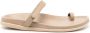 Ancient Greek Sandals Leren teenslippers Beige - Thumbnail 1