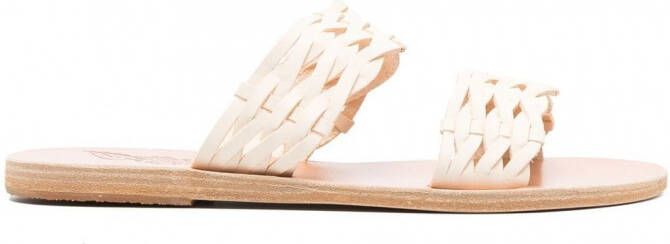 Ancient Greek Sandals Melia geweven sandalen Wit