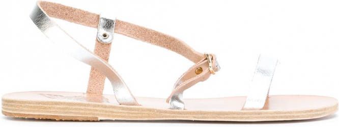 Ancient Greek Sandals Niove flat sandals Metallic