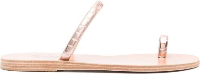 Ancient Greek Sandals Ophion leren sandalen Roze