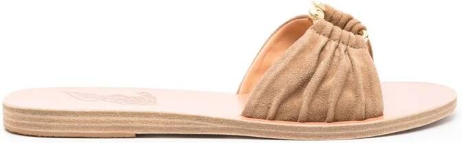Ancient Greek Sandals Suède sandalen Beige