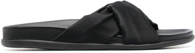 Ancient Greek Sandals Whitney slippers met open neus Zwart