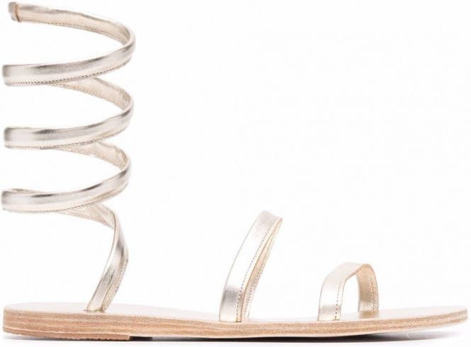 Ancient Greek Sandals Sandalen met wikkelbandjes Beige