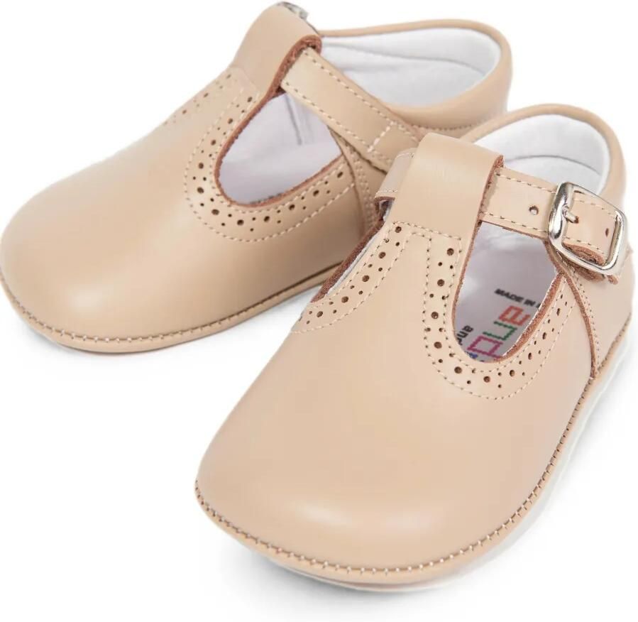 ANDANINES Babyschoentjes met T-bandje en geperforeerde details Bruin - Foto 2
