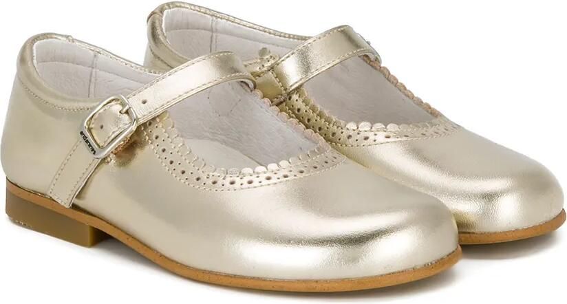 ANDANINES Ballerina's met gewelfd detail Metallic