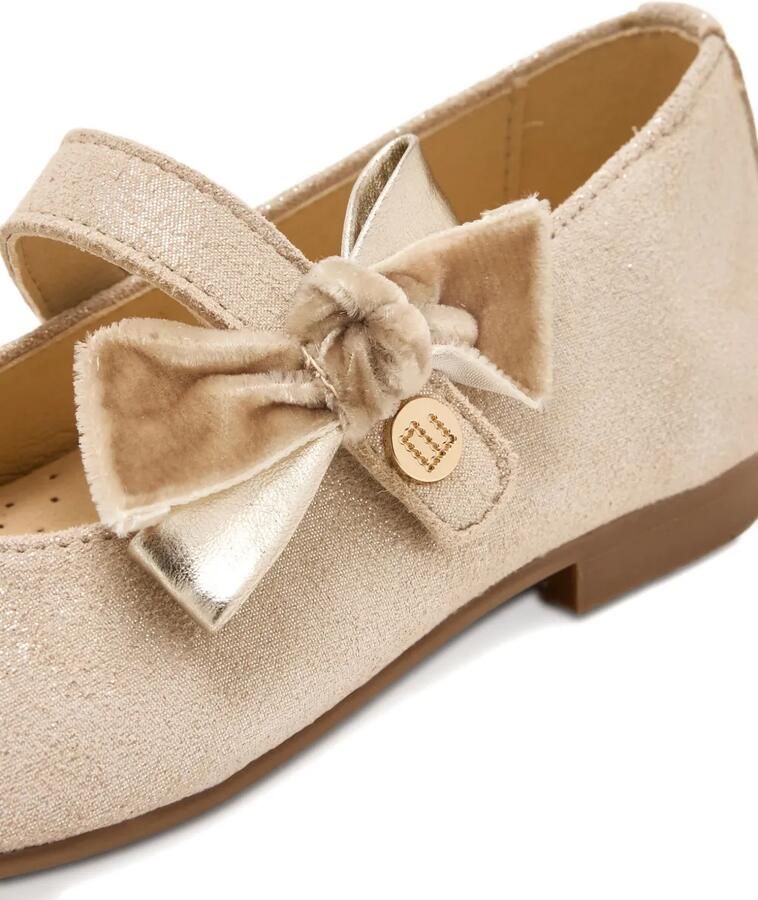 ANDANINES Ballerina's met strikdetail Beige - Foto 2