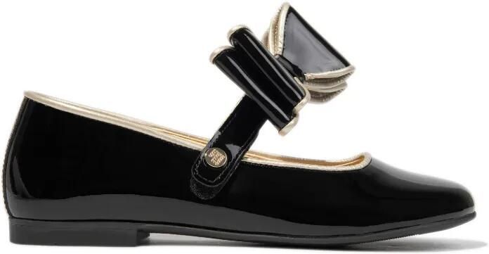 ANDANINES Ballerina's met strikdetail Zwart