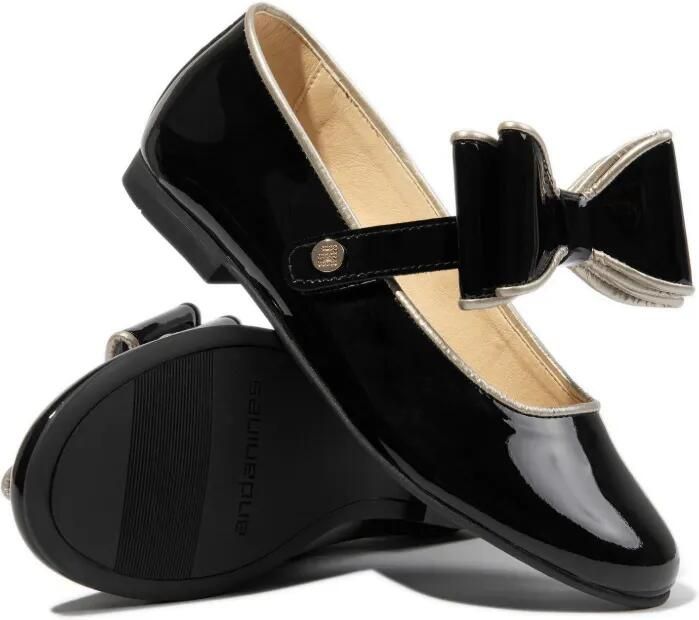 ANDANINES Ballerina's met strikdetail Zwart - Foto 4