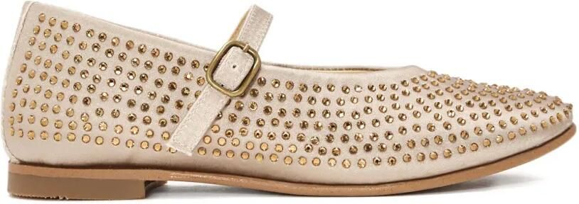 ANDANINES Ballerina's verfraaid met kristallen Beige - Foto 1