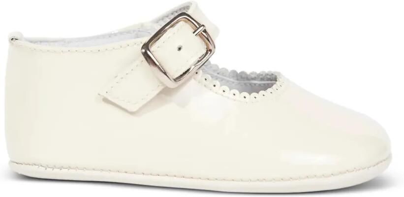 ANDANINES Gewelfde babyschoenen met gespsluiting Beige