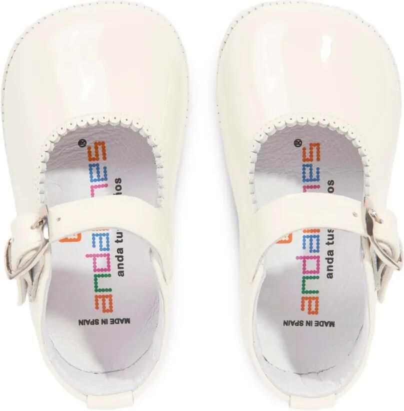 ANDANINES Gewelfde babyschoenen met gespsluiting Beige - Foto 3