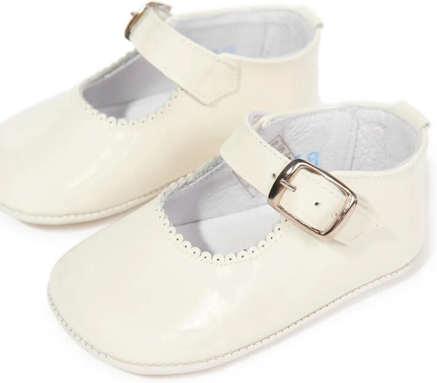 ANDANINES Gewelfde babyschoenen met gespsluiting Beige - Foto 2
