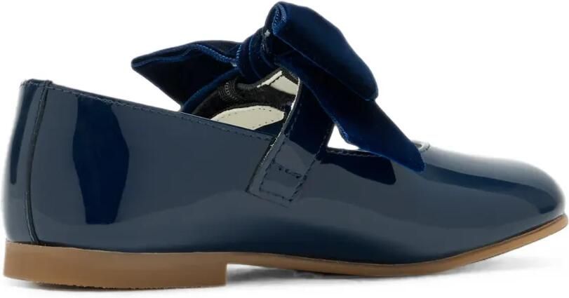 ANDANINES Lakleren ballerina's met strikdetail Blauw - Foto 4