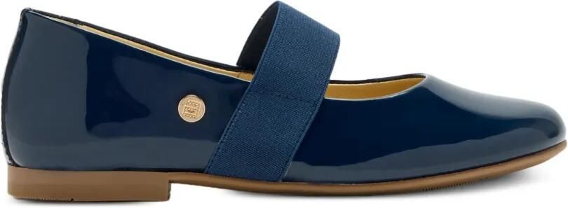 ANDANINES Lakleren ballerina's met strikdetail Blauw