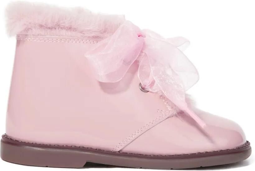 ANDANINES Lakleren enkellaarzen Roze