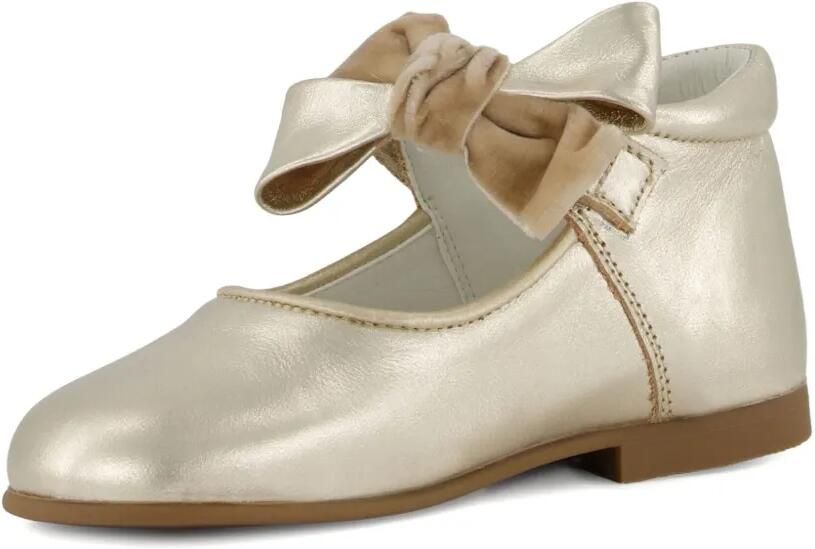 ANDANINES Leren ballerina's Beige