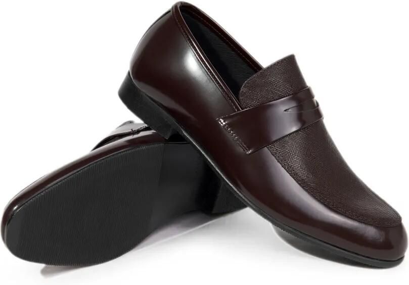 ANDANINES Leren loafers Bruin - Foto 4