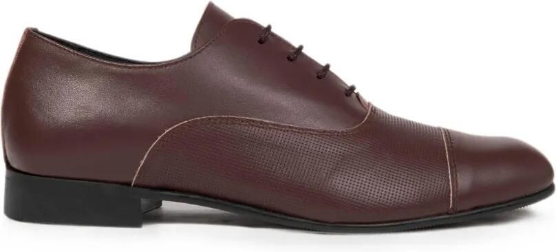ANDANINES Oxford schoenen met geperforeerd vlak Bruin