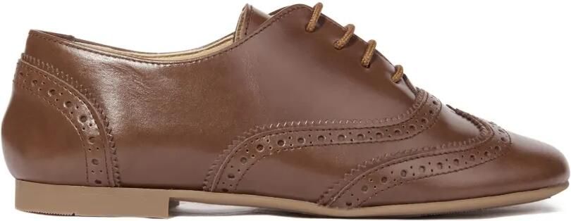 ANDANINES Wingtip loafers met veters Bruin