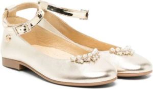 ANDANINES Ballerina's verfraaid met parel Goud