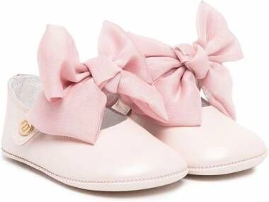 ANDANINES Leren ballerina's Roze