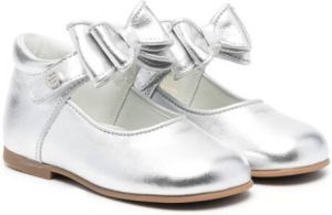 ANDANINES Ballerina's met strikdetail Zilver