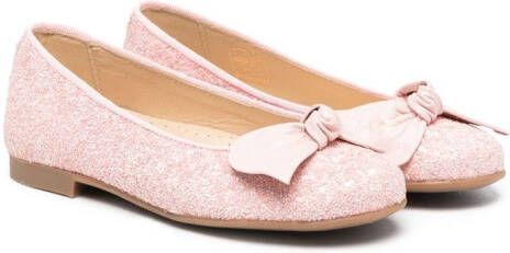 ANDANINES Ballerina's met strikdetail Roze