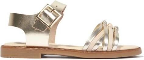 ANDANINES Sandalen met metallic-effect Goud