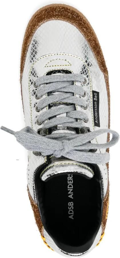 Andersson Bell Sneakers met slangen-effect en vlakken Zilver - Foto 4