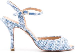 Andrea Bogosian Baxter tweed sandalen Blauw