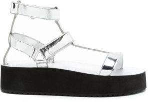 Andrea Bogosian Sandalen met open neus Zilver