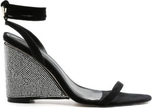 Andrea Bogosian Sandalen met sleehak Zwart