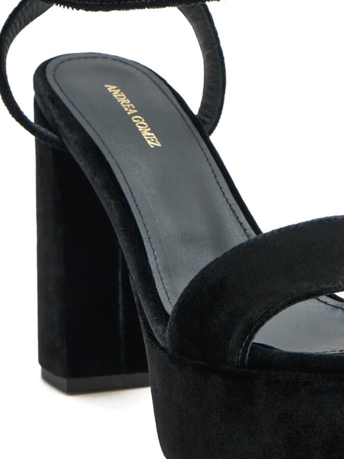 Andrea Gomez Sandalen met plateauzool Zwart - Foto 2