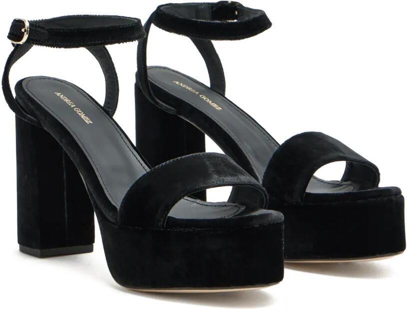 Andrea Gomez Sandalen met plateauzool Zwart - Foto 4