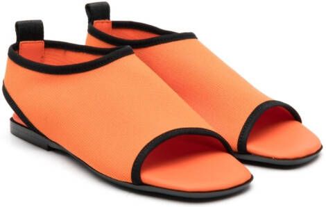 Andrea Montelpare Sandalen met contrasterende afwerking Oranje