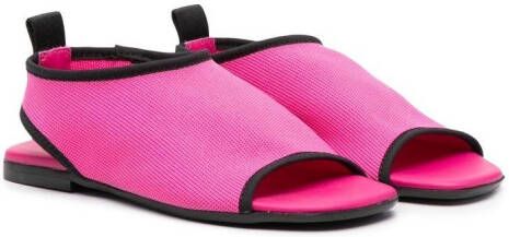 Andrea Montelpare Sandalen met contrasterende afwerking Roze