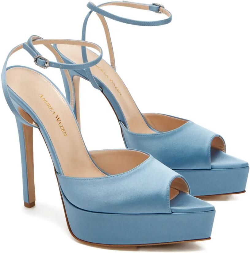 Andrea Wazen Andrea sandalen met plateauzool Blauw - Foto 3