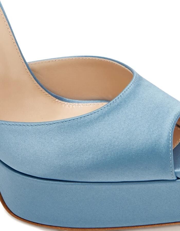 Andrea Wazen Andrea sandalen met plateauzool Blauw - Foto 4