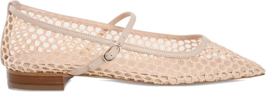 Andrea Wazen Ballerina's met bandje Beige