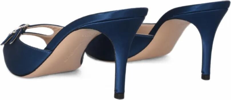 Andrea Wazen Carol satijnen sandalen met gespdetail Blauw - Foto 4